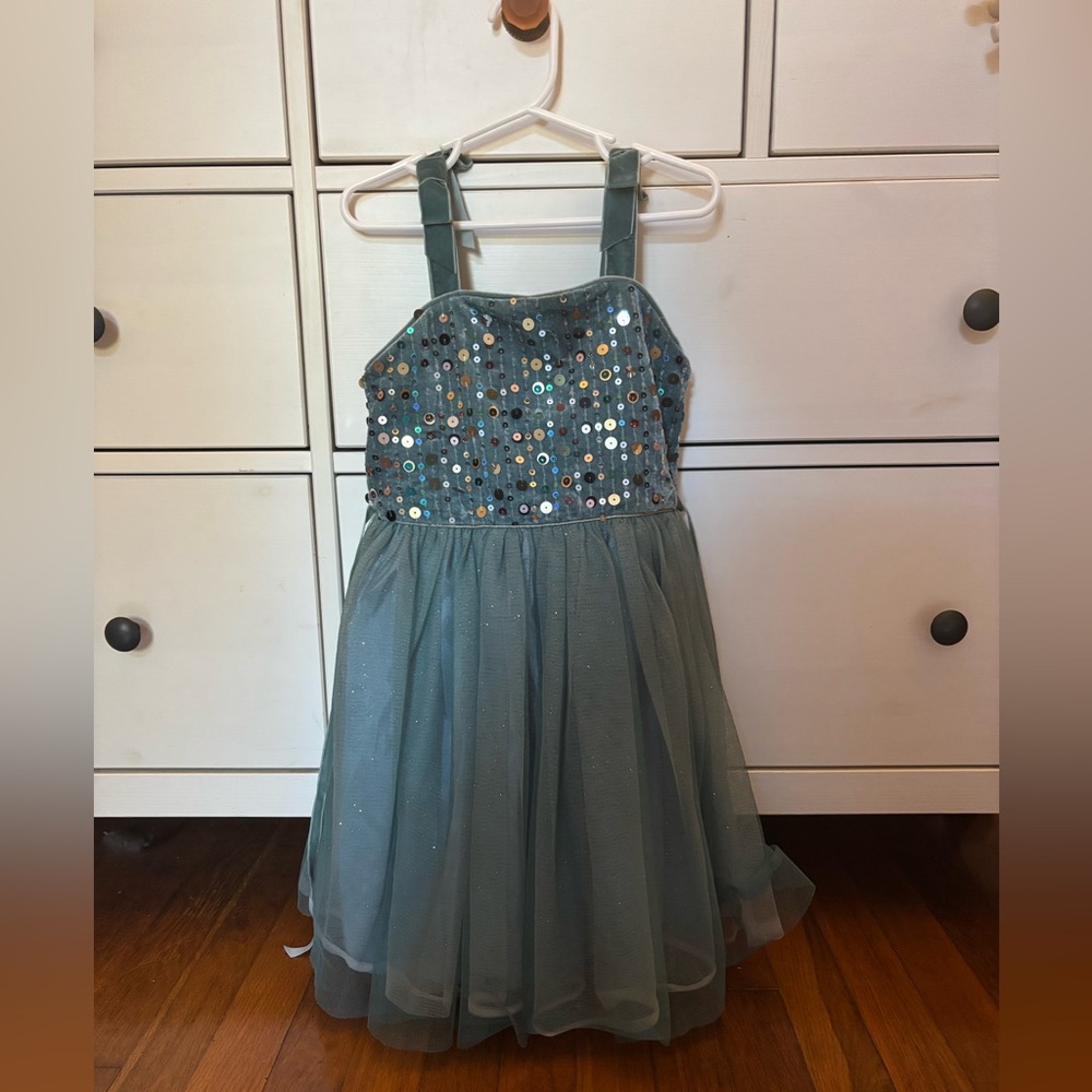 Zunie Girls Green Holiday Dress Size 6